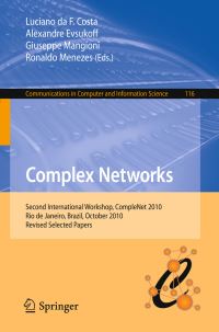 Book Cover for Complex Networks by CompleNet Workshop, Luciano da Fontoura Costa