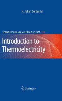Book Cover for Introduction to Thermoelectricity by H Julian Goldsmid