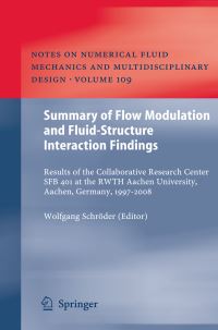 Book Cover for Summary of Flow Modulation and Fluid-Structure Interaction Findings by Wolfgang Schröder