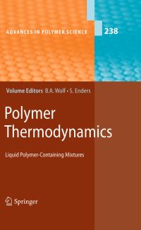 Book Cover for Polymer Thermodynamics by Sabine Enders, Bernhard A Wolf
