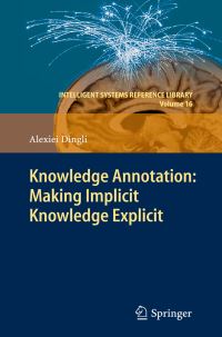 Book Cover for Knowledge Annotation by Alexiei Dingli