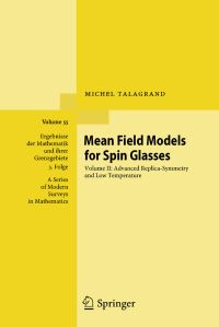 Book Cover for Mean Field Models for Spin Glasses by Michel Talagrand