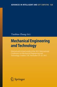 Book Cover for Mechanical Engineering and Technology by Tianbiao Zhang
