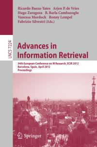 Book Cover for Advances in Information Retrieval by European Conference on IR Research, R BaezaYates