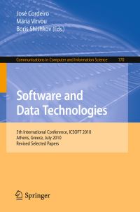 Book Cover for Software and Data Technologies by ICSOFT Conference