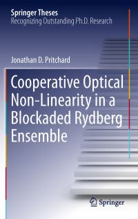 Book Cover for Cooperative Optical Non-Linearity in a Blockaded Rydberg Ensemble by Jonathan D. Pritchard