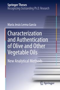 Book Cover for Characterization and Authentication of Olive and Other Vegetable Oils by María Jesús Lerma García