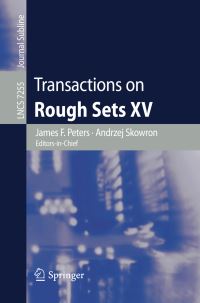 Book Cover for Transactions on Rough Sets XV by James F Peters, Andrzej Skowron