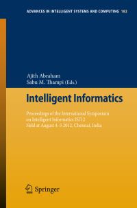 Book Cover for Intelligent Informatics by Ajith Abraham, Sabu M Thampi