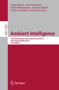 Book Cover for Ambient Intelligence by AmI International Joint Conference, Fabio Paternò