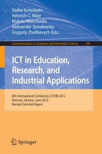 Book Cover for ICT in Education, Research, and Industrial Applications by ICTERI Conference