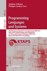 Book Cover for Programming Languages and Systems by European Symposium on Programming, ETAPS Conference