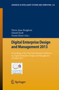 Book Cover for Digital Enterprise Design and Management 2013 by PierreJean Benghozi, Daniel Krob, Frantz Rowe