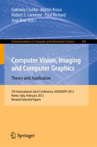 Book Cover for Computer Vision, Imaging and Computer Graphics by VISIGRAPP Conference