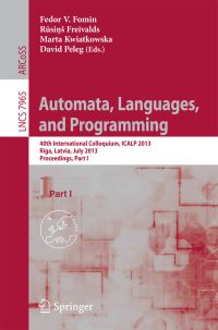 Book Cover for Automata, Languages, and Programming by Languages, and Programming International Colloquium on Automata
