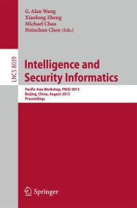 Book Cover for Intelligence and Security Informatics by PAISI Workshop