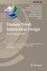 Book Cover for Human Work Interaction Design by IFIP WG 136 Conference, International Federation for Information Processing