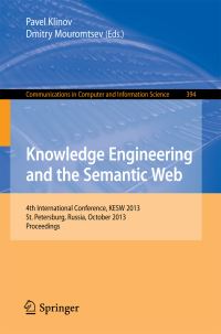 Book Cover for Knowledge Engineering and the Semantic Web by KESW Conference