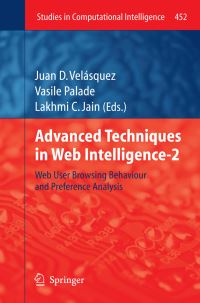 Book Cover for Advanced Techniques in Web Intelligence-2 by Juan D Velásquez, Vasile Palade, Lakhmi C Jain
