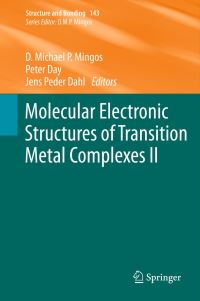 Book Cover for Molecular Electronic Structures of Transition Metal Complexes II by David Michael P Mingos, Peter Day, Jens Peder Dahl