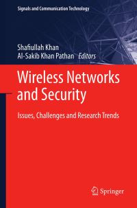 Book Cover for Wireless Networks and Security by Shafiullah Khan, AlSakib Khan Pathan