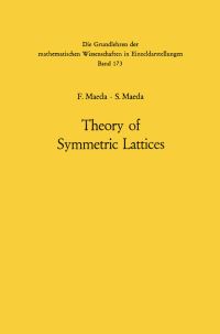 Book Cover for Theory of Symmetric Lattices by Fumitomo Maeda, Shuichiro Maeda
