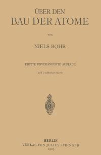 Book Cover for Über Den Bau Der Atome by Niels Bohr