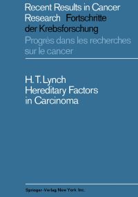 Book Cover for Hereditary Factors in Carcinoma by Henry T Lynch