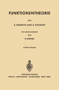 Book Cover for Vorlesungen Über Allgemeine Funktionentheorie Und Elliptische Funktionen by Adolf Hurwitz, Richard Courant
