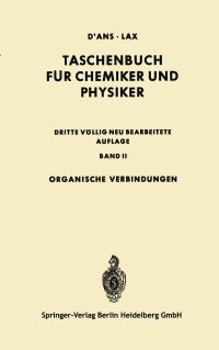Book Cover for Organische Verbindungen by Jean dAns, Ellen Lax
