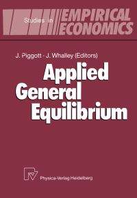 Book Cover for Applied General Equilibrium by John Piggott, John Whalley