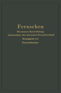 Book Cover for Fernsehen by Fritz Schröter
