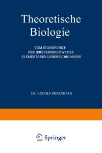 Book Cover for Theoretische Biologie by Rudolf Ehrenberg