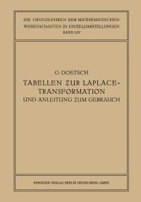 Book Cover for Tabellen Zur Laplace-Transformation Und Anleitung Zum Gebrauch by Gustav Doetsch