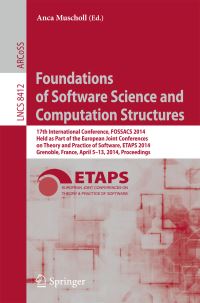 Book Cover for Foundations of Software Science and Computation Structures by FOSSACS Conference, ETAPS Conference