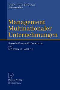 Book Cover for Management Multinationaler Unternehmungen by Dirk Holtbrügge