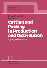 Book Cover for Cutting and Packing in Production and Distribution by Harald Dyckhoff, Ute Finke