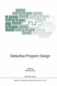 Book Cover for Deductive Program Design by Manfred Broy