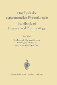 Book Cover for Vergleichende Pharmakologie Von Überträgersubstanzen in Tiersystematischer Darstellung by Hans Fischer