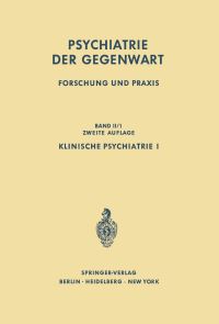 Book Cover for Klinische Psychiatrie I. Klinische Psychiatrie by P Berner
