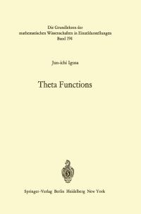 Book Cover for Theta Functions by Junichi Igusa