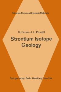 Book Cover for Strontium Isotope Geology by G Faure, J L Powell