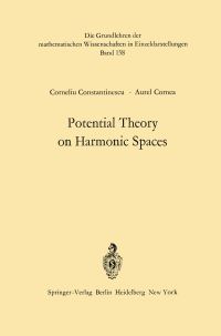 Book Cover for Potential Theory on Harmonic Spaces by Corneliu Constantinescu, Aurel Cornea
