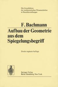 Book Cover for Aufbau Der Geometrie Aus Dem Spiegelungsbegriff by Friedrich Bachmann