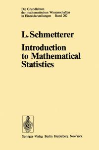 Book Cover for Introduction to Mathematical Statistics by L Schmetterer