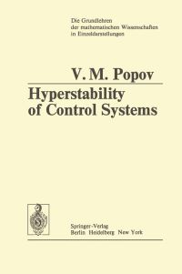 Book Cover for Hyperstability of Control Systems by Vasile M Popov