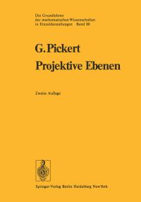 Book Cover for Projektive Ebenen by Günter Pickert