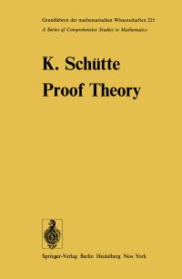 Book Cover for Proof Theory by K Schütte