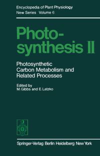 Book Cover for Photosynthesis II by M Gibbs, E Latzko