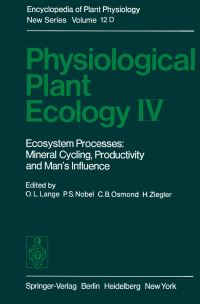 Book Cover for Physiological Plant Ecology IV Physiological Plant Ecology by O L Lange, P S Nobel, C B Osmond, H Ziegler